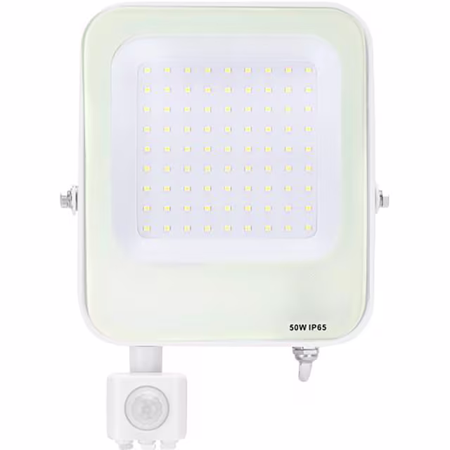 LED Bouwlamp met Bewegingssensor - Waterdichte Witte Vloerlamp IP65 Buitenverlichting LED Bouwlamp met Bewegingssensor - Waterdichte Witte Vloerlamp IP65 Buitenverlichting