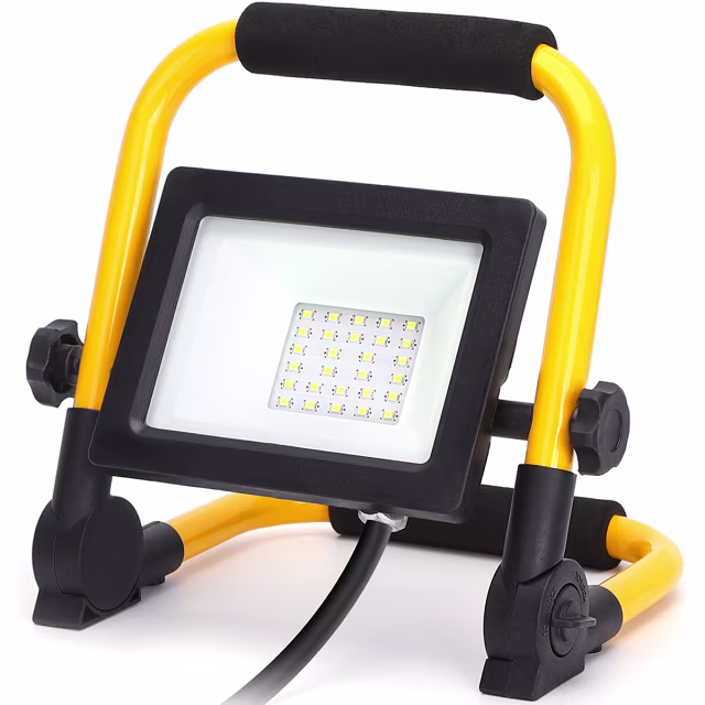 HLW LED Waterdichte, Verstelbare LED Bouwlamp - Witte LED Lamp Koud Wit 6000K IP65 HLW LED Waterdichte, Verstelbare LED Bouwlamp - Witte LED Lamp Koud Wit 6000K IP65