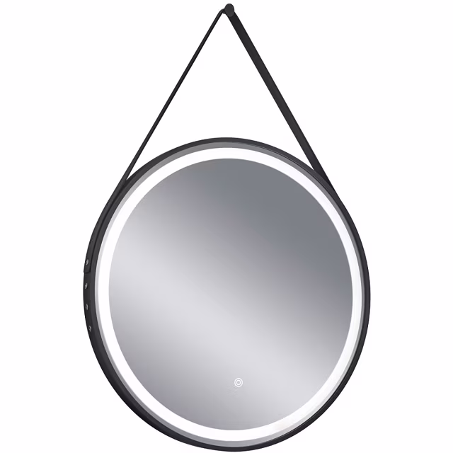 HLW LED LED Mirror 60cm | 15W | Black | Touch | 3000-4000K | Round HLW LED LED Mirror 60cm | 15W | Black | Touch | 3000-4000K | Round