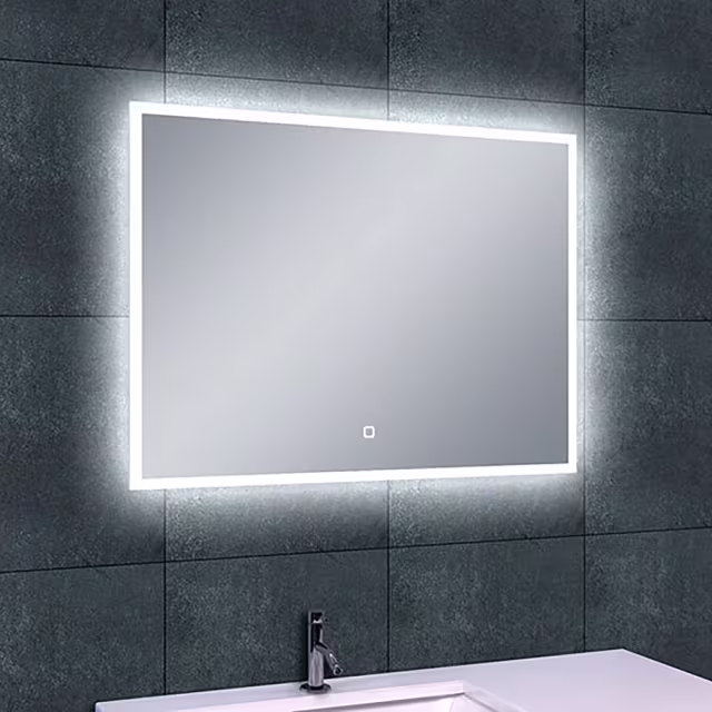 LED Spiegel 80x60cm | 20W | 6400K | Dimbaar & Verwarmd Verlichting per ruimte LED Spiegel 80x60cm | 20W | 6400K | Dimbaar & Verwarmd Verlichting per ruimte