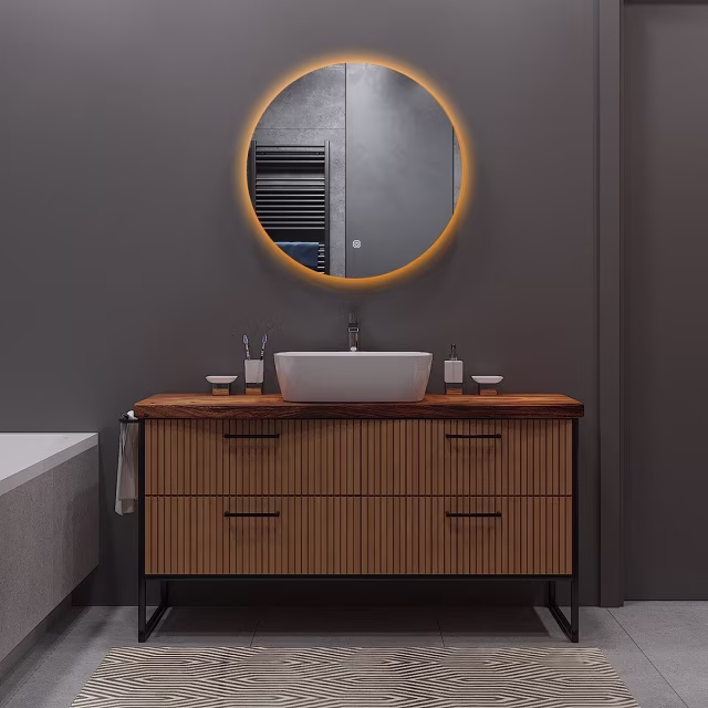 LED Spiegel 40cm | 18W | 3K-6K | Dimbaar & Verwarming | Rond Verlichting per ruimte LED Spiegel 40cm | 18W | 3K-6K | Dimbaar & Verwarming | Rond Verlichting per ruimte