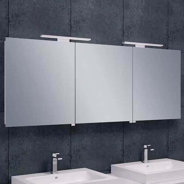 LED Spiegelkast 160x60x14cm | 6W 6400K | Alu | Stopcontact Verlichting per ruimte LED Spiegelkast 160x60x14cm | 6W 6400K | Alu | Stopcontact Verlichting per ruimte