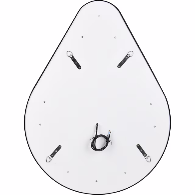 HLW LED LED Spiegel 60x80cm | 20W | Zwart | IP44, 3000-4000K HLW LED LED Spiegel 60x80cm | 20W | Zwart | IP44, 3000-4000K