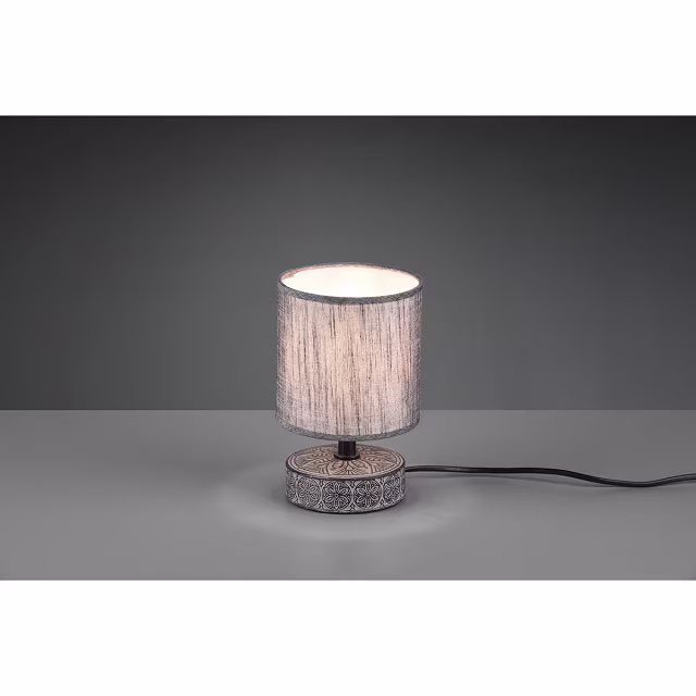 HLW LED LED Table Lamp - Trion Maria - E14 Fitting - Round - Matte Gray - Ceramic HLW LED LED Table Lamp - Trion Maria - E14 Fitting - Round - Matte Gray - Ceramic