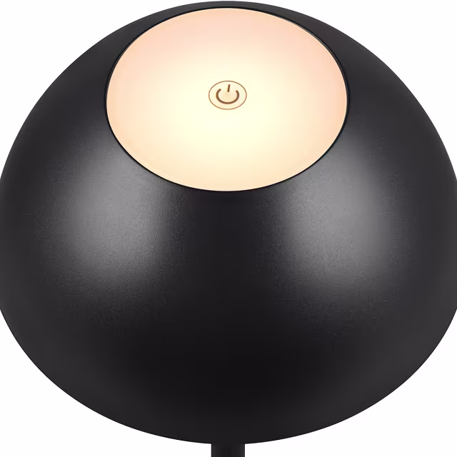 HLW LED LED Table Lamp - Trion Rado - 1.7W - Warm White 3000K - Rechargeable Batteries - Matte Black - Plastic HLW LED LED Table Lamp - Trion Rado - 1.7W - Warm White 3000K - Rechargeable Batteries - Matte Black - Plastic