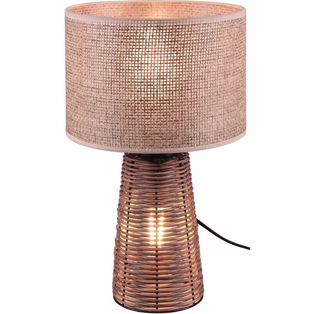 LED Tafellamp - Tafelverlichting - Trion Strado - E27 Fitting - Rond - Mat Bruin - Hout Verlichting per ruimte LED Tafellamp - Tafelverlichting - Trion Strado - E27 Fitting - Rond - Mat Bruin - Hout Verlichting per ruimte