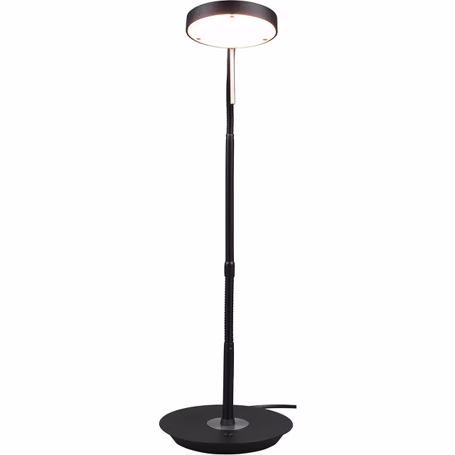 HLW LED LED Tafellamp - Trion Monzino - 12W - Aanpasbare Kleur - Dimbaar - Rond - Mat Zwart - Aluminium HLW LED LED Tafellamp - Trion Monzino - 12W - Aanpasbare Kleur - Dimbaar - Rond - Mat Zwart - Aluminium