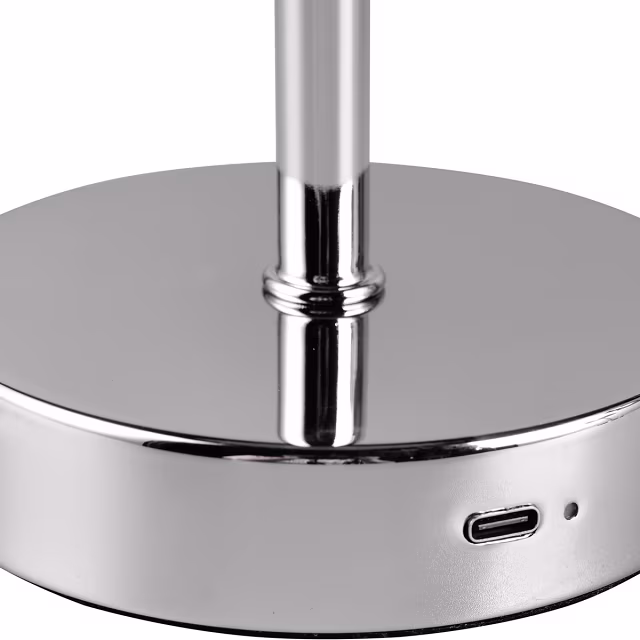 HLW LED LED Table Lamp - Trion Feli - 1.5W - Warm White 3000K - Rechargeable batteries - Chrome - Metal HLW LED LED Table Lamp - Trion Feli - 1.5W - Warm White 3000K - Rechargeable batteries - Chrome - Metal