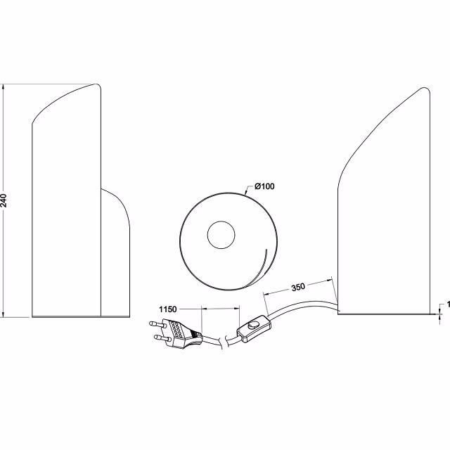 HLW LED LED Tafellamp - Trion Fronta - E14 Fitting - Rond - Mat Zwart - Aluminium HLW LED LED Tafellamp - Trion Fronta - E14 Fitting - Rond - Mat Zwart - Aluminium