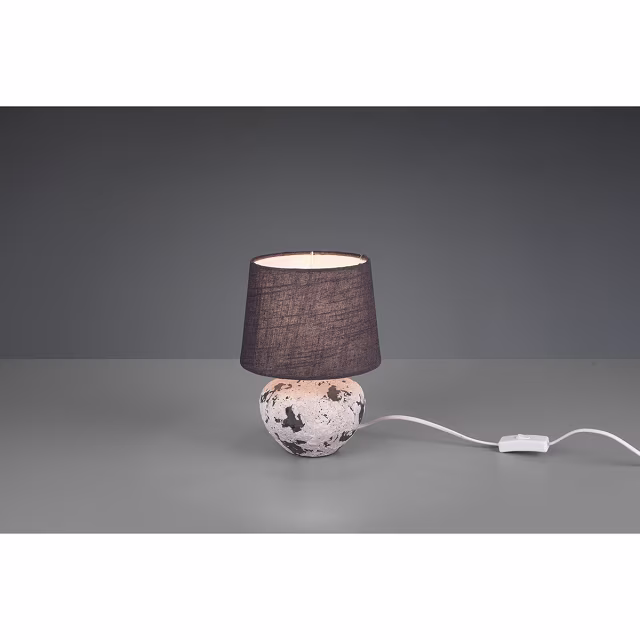 HLW LED LED Tafellamp - Trion Bae - E14 Fitting - Rond - Mat Grijs - Keramiek HLW LED LED Tafellamp - Trion Bae - E14 Fitting - Rond - Mat Grijs - Keramiek