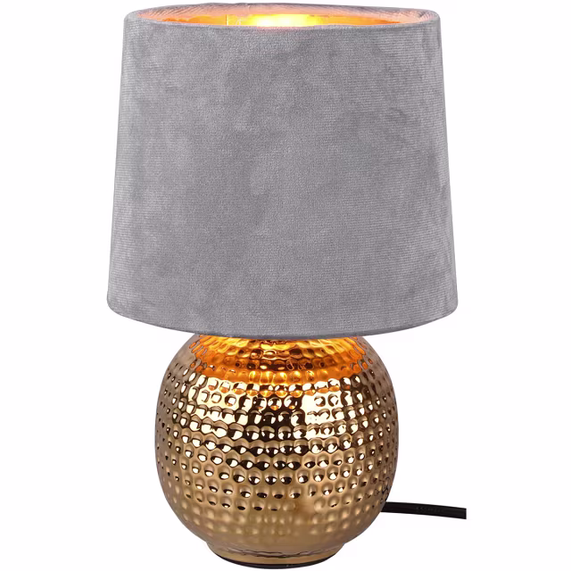 LED Tafellamp - Trion Sofia - E14 Fitting - Rond - Mat Grijs - Keramiek Verlichting per ruimte LED Tafellamp - Trion Sofia - E14 Fitting - Rond - Mat Grijs - Keramiek Verlichting per ruimte