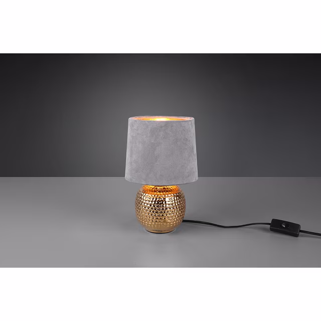 HLW LED LED Table Lamp - Trion Sofia - E14 Fitting - Round - Matte Gray - Ceramic HLW LED LED Table Lamp - Trion Sofia - E14 Fitting - Round - Matte Gray - Ceramic