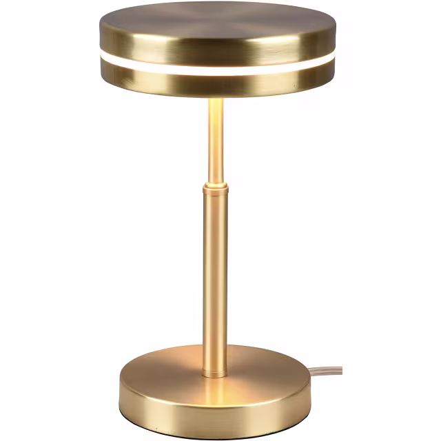 LED Tafellamp - Trion Franco - 6W - Warm Wit 3000K - Rond - Mat Goud - Aluminium Verlichting per ruimte LED Tafellamp - Trion Franco - 6W - Warm Wit 3000K - Rond - Mat Goud - Aluminium Verlichting per ruimte