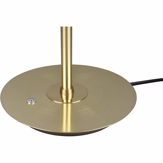 HLW LED LED Tafellamp - Trion Monzino - 12W - Aanpasbare Kleur - Dimbaar - Rond - Mat Goud - Aluminium HLW LED LED Tafellamp - Trion Monzino - 12W - Aanpasbare Kleur - Dimbaar - Rond - Mat Goud - Aluminium