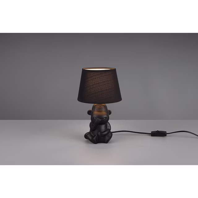 HLW LED LED Table Lamp - Table Lighting - Trion Charlon - E14 Fitting - Round - Matte Black - Ceramic HLW LED LED Table Lamp - Table Lighting - Trion Charlon - E14 Fitting - Round - Matte Black - Ceramic