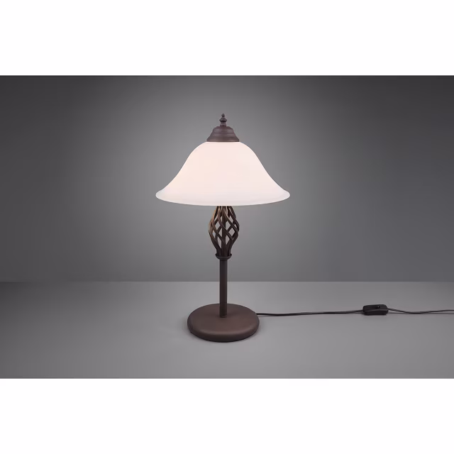 HLW LED LED Tafellamp - Trion Rustina - E14 Fitting - 2-lichts - Rond - Roestkleur - Aluminium HLW LED LED Tafellamp - Trion Rustina - E14 Fitting - 2-lichts - Rond - Roestkleur - Aluminium