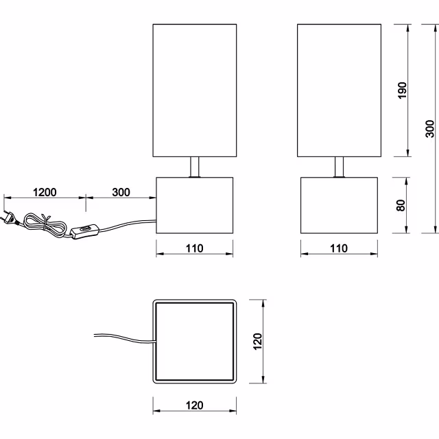 HLW LED Stijlvolle LED Tafellamp Trion Wooden - Houten Basis, Zwarte & Gouden Details, E14 Fitting HLW LED Stijlvolle LED Tafellamp Trion Wooden - Houten Basis, Zwarte & Gouden Details, E14 Fitting