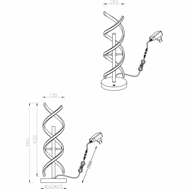 HLW LED LED Tafellamp - Tafelverlichting - Trion Sarina - 20.5W - Aanpasbare Kleur - Dimbaar - Rond - Mat Goud - Aluminium