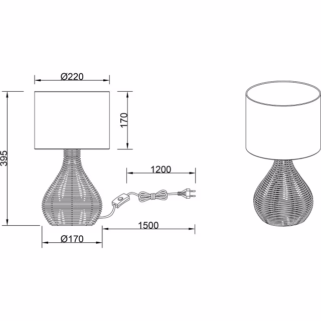 HLW LED LED Tafellamp - Tafelverlichting - Trion Sparko - E27 Fitting - Rond - Zwart - Hout HLW LED LED Tafellamp - Tafelverlichting - Trion Sparko - E27 Fitting - Rond - Zwart - Hout