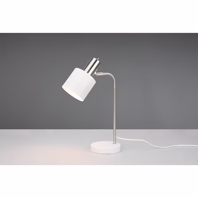 HLW LED LED Table Lamp - Table Lighting - Trion Alimo - E14 Fitting - Round - Matte White - Aluminum HLW LED LED Table Lamp - Table Lighting - Trion Alimo - E14 Fitting - Round - Matte White - Aluminum