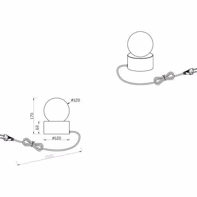 HLW LED LED Table Lamp - Table Lighting - Trion Celda - E14 Fitting - Round - Matte Nickel - Aluminum HLW LED LED Table Lamp - Table Lighting - Trion Celda - E14 Fitting - Round - Matte Nickel - Aluminum