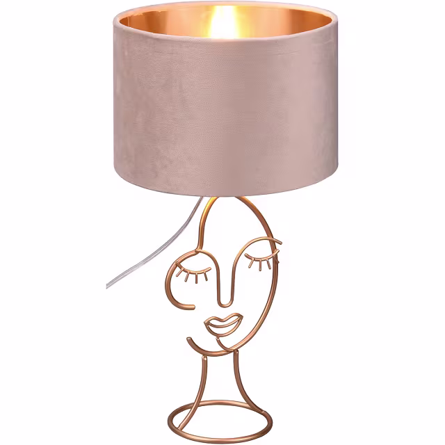 LED Tafellamp - Tafelverlichting - Trion Marco - E27 Fitting - Rond - Mat Beige - Aluminium Verlichting per ruimte LED Tafellamp - Tafelverlichting - Trion Marco - E27 Fitting - Rond - Mat Beige - Aluminium Verlichting per ruimte