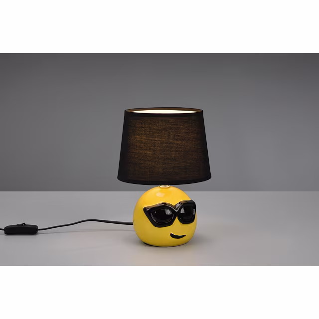 HLW LED LED Table Lamp - Table Lighting - Trion Cooley - E14 Fitting - Round - Matte Black - Ceramic HLW LED LED Table Lamp - Table Lighting - Trion Cooley - E14 Fitting - Round - Matte Black - Ceramic