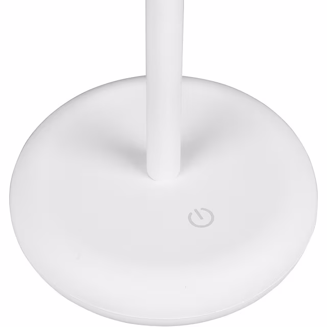 Dimbare LED tafellamp 2W warm wit 3000K oplaadbaar spatwaterdicht met ronde kap Dimbare LED tafellamp 2W warm wit 3000K oplaadbaar spatwaterdicht met ronde kap