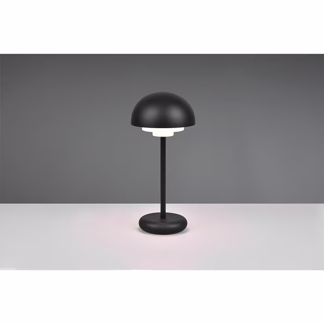 HLW LED Dimbare LED Tafellamp met Oplaadbare Batterijen - Warm Wit 3000K, Mat Zwart, Spatwaterdicht IP44 HLW LED Dimbare LED Tafellamp met Oplaadbare Batterijen - Warm Wit 3000K, Mat Zwart, Spatwaterdicht IP44