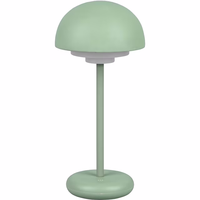 HLW LED Dimbare LED Tafellamp 2W - Rond, Warm Wit 3000K, Spatwaterdicht IP44, Mat Groen HLW LED Dimbare LED Tafellamp 2W - Rond, Warm Wit 3000K, Spatwaterdicht IP44, Mat Groen