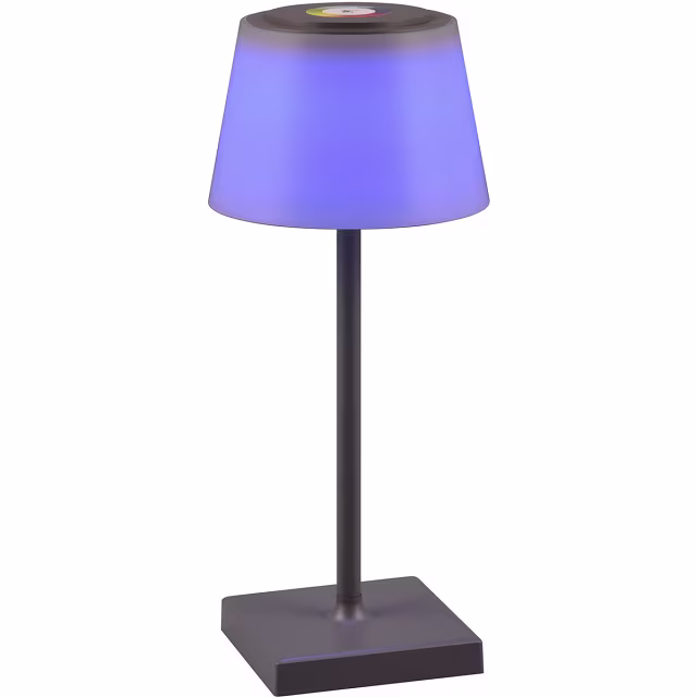 HLW LED Dimbare LED Tafellamp Trion Sansy 2.1W - RGBW, Spatwaterdicht IP44, Oplaadbaar