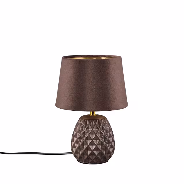 LED Tafellamp - Trion Aroniz - E14 Fitting - Rond - Bruin - Keramiek Verlichting per ruimte LED Tafellamp - Trion Aroniz - E14 Fitting - Rond - Bruin - Keramiek Verlichting per ruimte