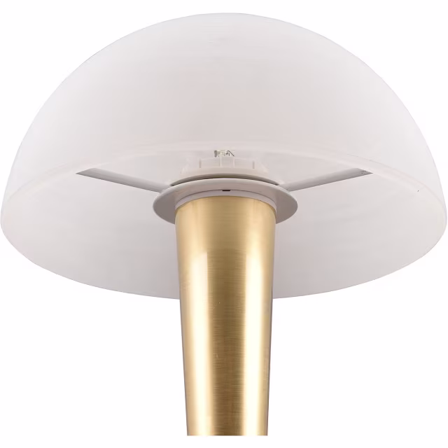 mat messing LED tafellamp met E14 fitting en warm wit licht van 3000K, 4.9W vermogen, 470 lumen mat messing LED tafellamp met E14 fitting en warm wit licht van 3000K, 4.9W vermogen, 470 lumen