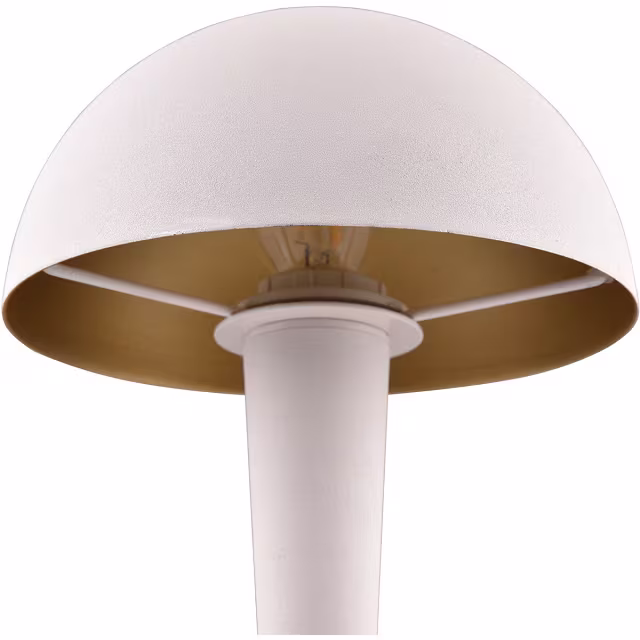 Mat witte LED tafellamp met E14 fitting, 4.9W vermogen en warm wit licht van 3000K Mat witte LED tafellamp met E14 fitting, 4.9W vermogen en warm wit licht van 3000K