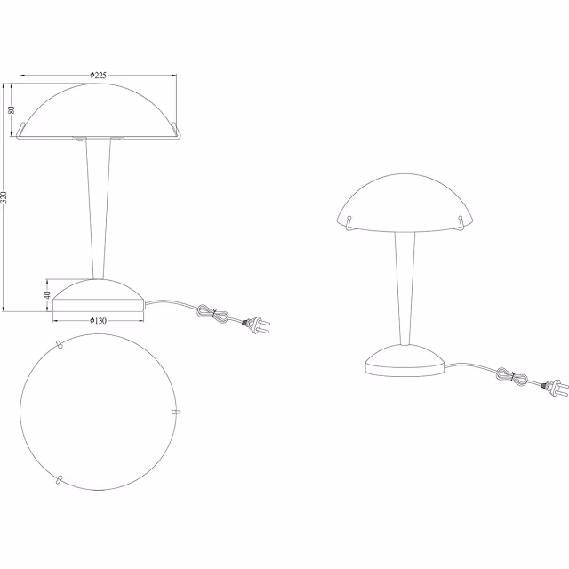 Moderne LED tafellamp met mat nikkel metalen voet en wit glazen kap, E14 fitting, 1 lichtpunt, tot 40W Moderne LED tafellamp met mat nikkel metalen voet en wit glazen kap, E14 fitting, 1 lichtpunt, tot 40W