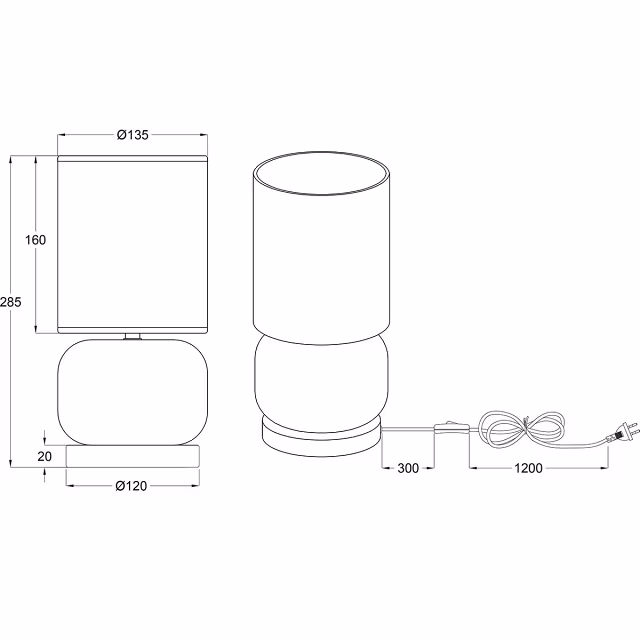 Ronde LED tafellamp met mat zwarte metalen voet en groene glazen kap, diameter 130 mm, E27 fitting Ronde LED tafellamp met mat zwarte metalen voet en groene glazen kap, diameter 130 mm, E27 fitting