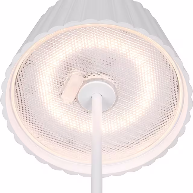 HLW LED LED Tafellamp - Trion Uraz - 1.5W - Warm Wit 3000K - Oplaadbare batterijen - Mat Wit - Metaal HLW LED LED Tafellamp - Trion Uraz - 1.5W - Warm Wit 3000K - Oplaadbare batterijen - Mat Wit - Metaal