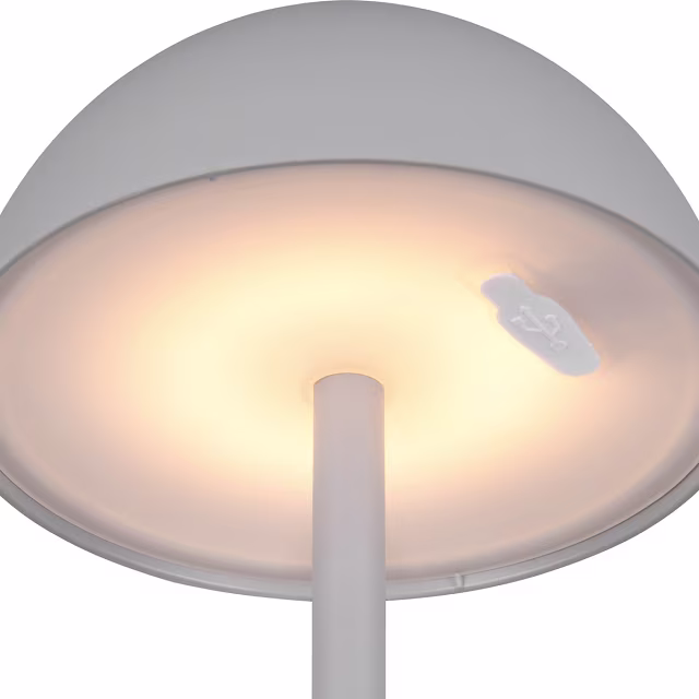 HLW LED LED Tafellamp - Trion Rado - 1.7W - Warm Wit 3000K - Oplaadbare batterijen - Grijs - Kunststof HLW LED LED Tafellamp - Trion Rado - 1.7W - Warm Wit 3000K - Oplaadbare batterijen - Grijs - Kunststof