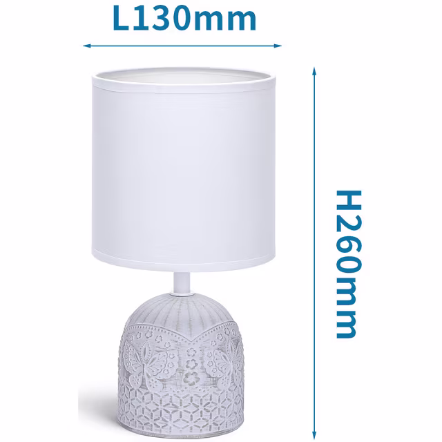 HLW LED LED Table Lamp Matte White - Ceramic, E14 Fitting, Round & White HLW LED LED Table Lamp Matte White - Ceramic, E14 Fitting, Round & White