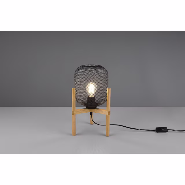 HLW LED LED Table Lamp - Table Lighting - Trion Kalim - E27 Fitting - Round - Matte Black - Aluminum HLW LED LED Table Lamp - Table Lighting - Trion Kalim - E27 Fitting - Round - Matte Black - Aluminum
