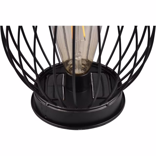 HLW LED Zwarte LED Tafellamp op Zonne-energie - Ronde , Warm Wit, Waterdicht IP44 HLW LED Zwarte LED Tafellamp op Zonne-energie - Ronde , Warm Wit, Waterdicht IP44