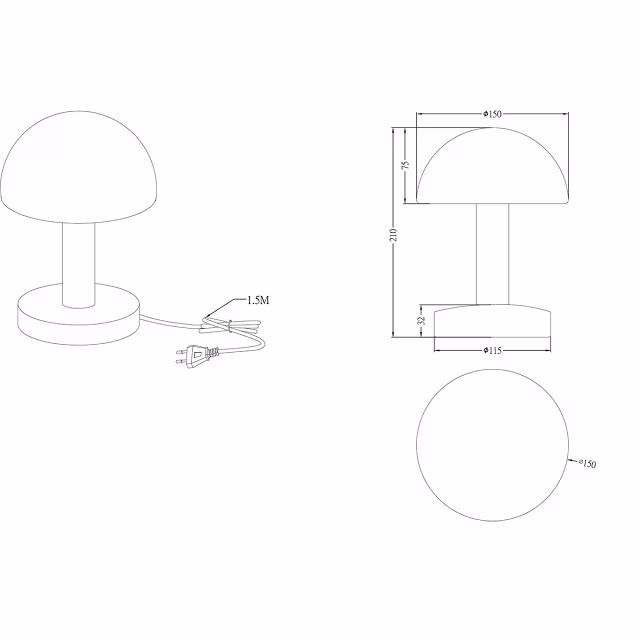 LED tafellamp met mat nikkel metalen voet en oranje mat glazen kap, E14 fitting, 1 lichtpunt, tot 40W LED tafellamp met mat nikkel metalen voet en oranje mat glazen kap, E14 fitting, 1 lichtpunt, tot 40W