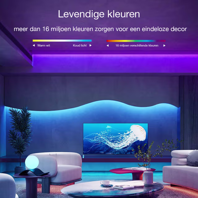 HLW LED Dimbare LED Strip Set RGBW - 5 Meter - 300 LEDs - Afstandsbediening HLW LED Dimbare LED Strip Set RGBW - 5 Meter - 300 LEDs - Afstandsbediening