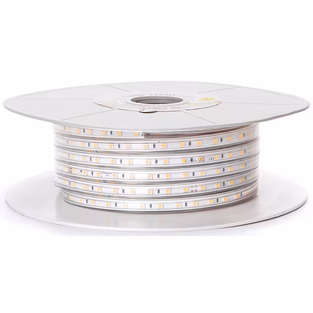 lange waterdichte LED strip van 50 meter met warm wit licht 3000K en 17500 lumen vermogen 325W lange waterdichte LED strip van 50 meter met warm wit licht 3000K en 17500 lumen vermogen 325W