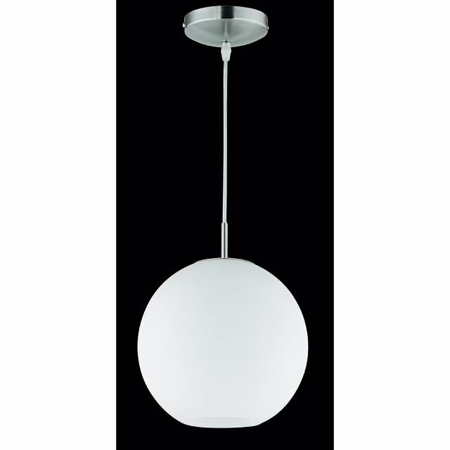 moderne LED hanglamp in mat nikkel met E27 fitting en 60W vermogen voor sfeervolle verlichting moderne LED hanglamp in mat nikkel met E27 fitting en 60W vermogen voor sfeervolle verlichting
