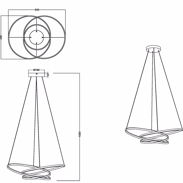 HLW LED LED Hanglamp Trion Alvin - Dimbaar, Goud, Metaal, 34W, Aanpasbare Kleur HLW LED LED Hanglamp Trion Alvin - Dimbaar, Goud, Metaal, 34W, Aanpasbare Kleur