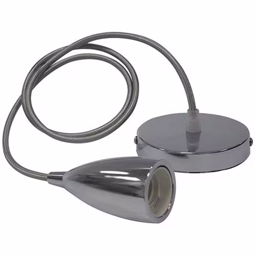 LED Hanglamp Edysa - Industrieel Rond Mat Chroom Aluminium Verlichting per ruimte LED Hanglamp Edysa - Industrieel Rond Mat Chroom Aluminium Verlichting per ruimte