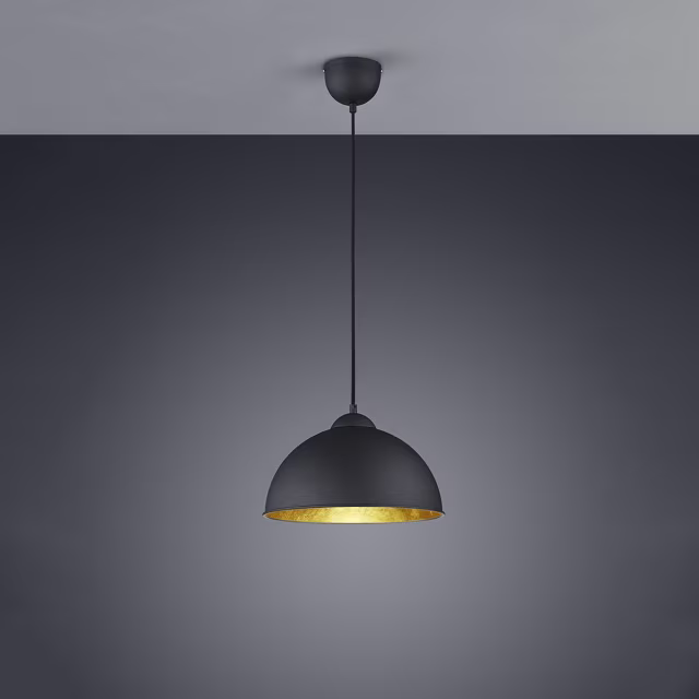 HLW LED Zwarte LED Hanglamp Trion Jin - Rond, Mat Zwart, E27 Fitting, Aluminium HLW LED Zwarte LED Hanglamp Trion Jin - Rond, Mat Zwart, E27 Fitting, Aluminium