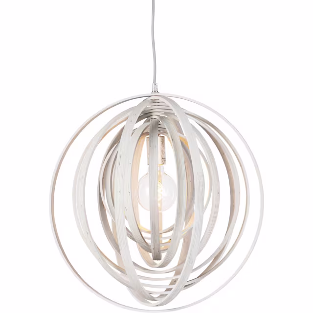 HLW LED LED Hanglamp Hout - Trion Bola Rond Design met E27 Fitting en Mat Lichtbruin HLW LED LED Hanglamp Hout - Trion Bola Rond Design met E27 Fitting en Mat Lichtbruin