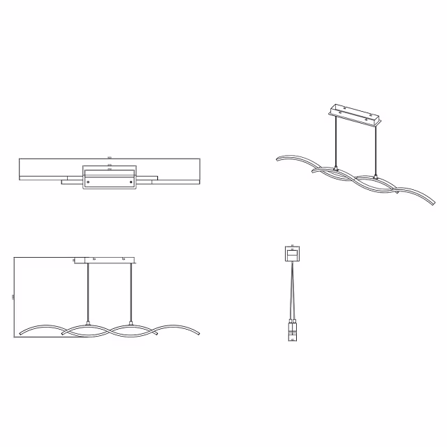 HLW LED LED Hanglamp Trion Cidoni 25W - Witte LED Hanglamp Warm Wit 3000K Mat Chroom HLW LED LED Hanglamp Trion Cidoni 25W - Witte LED Hanglamp Warm Wit 3000K Mat Chroom